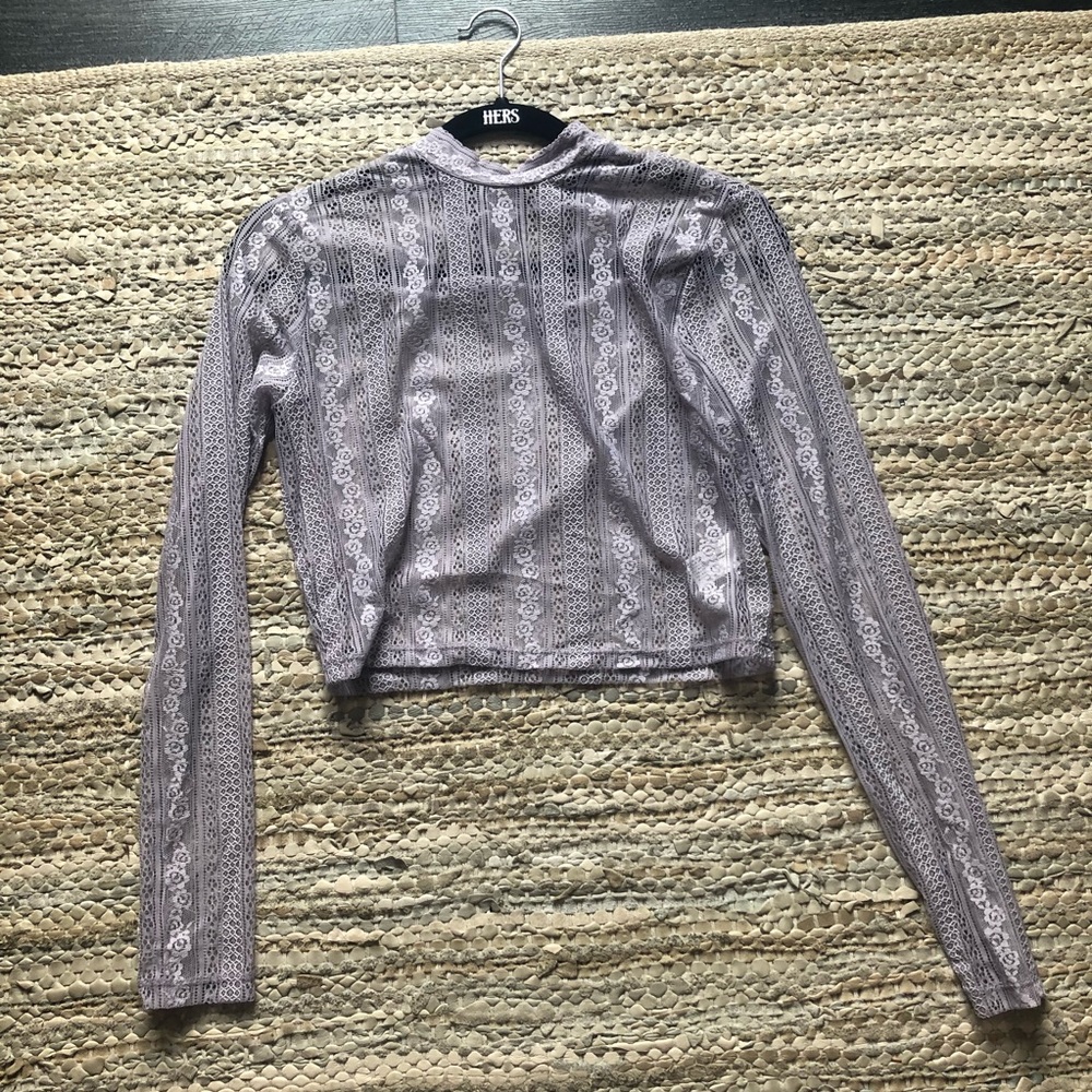 NEW Target Wild Fable Lace High Neck Shirt